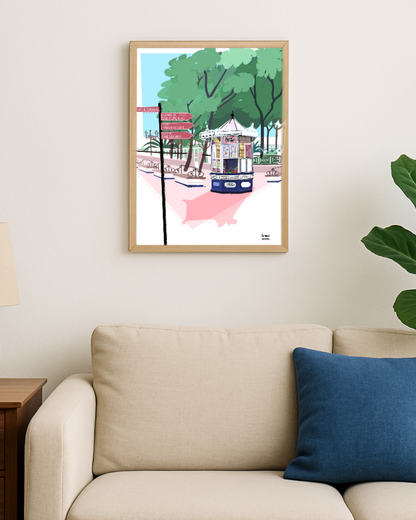 Lámina Kiosco - Cádiz