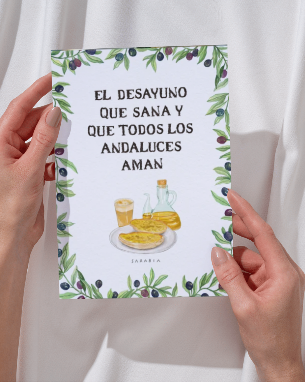 Lámina El desayuno que sana y que todos los andaluces aman