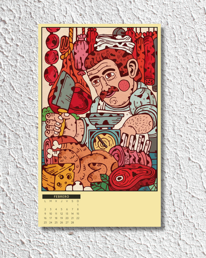 Calendario Almanaque Percales 2026