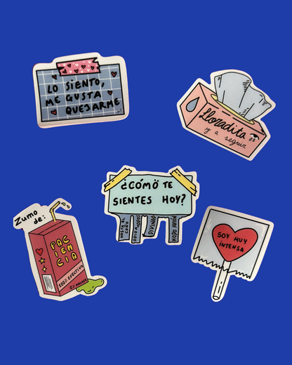 Pack 5 pegatinas - Sorry not sorry