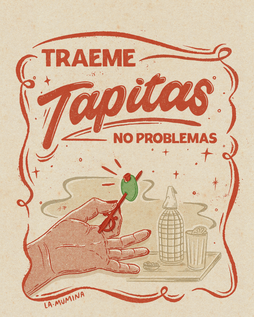 Lámina Tráeme tapitas, no problemas