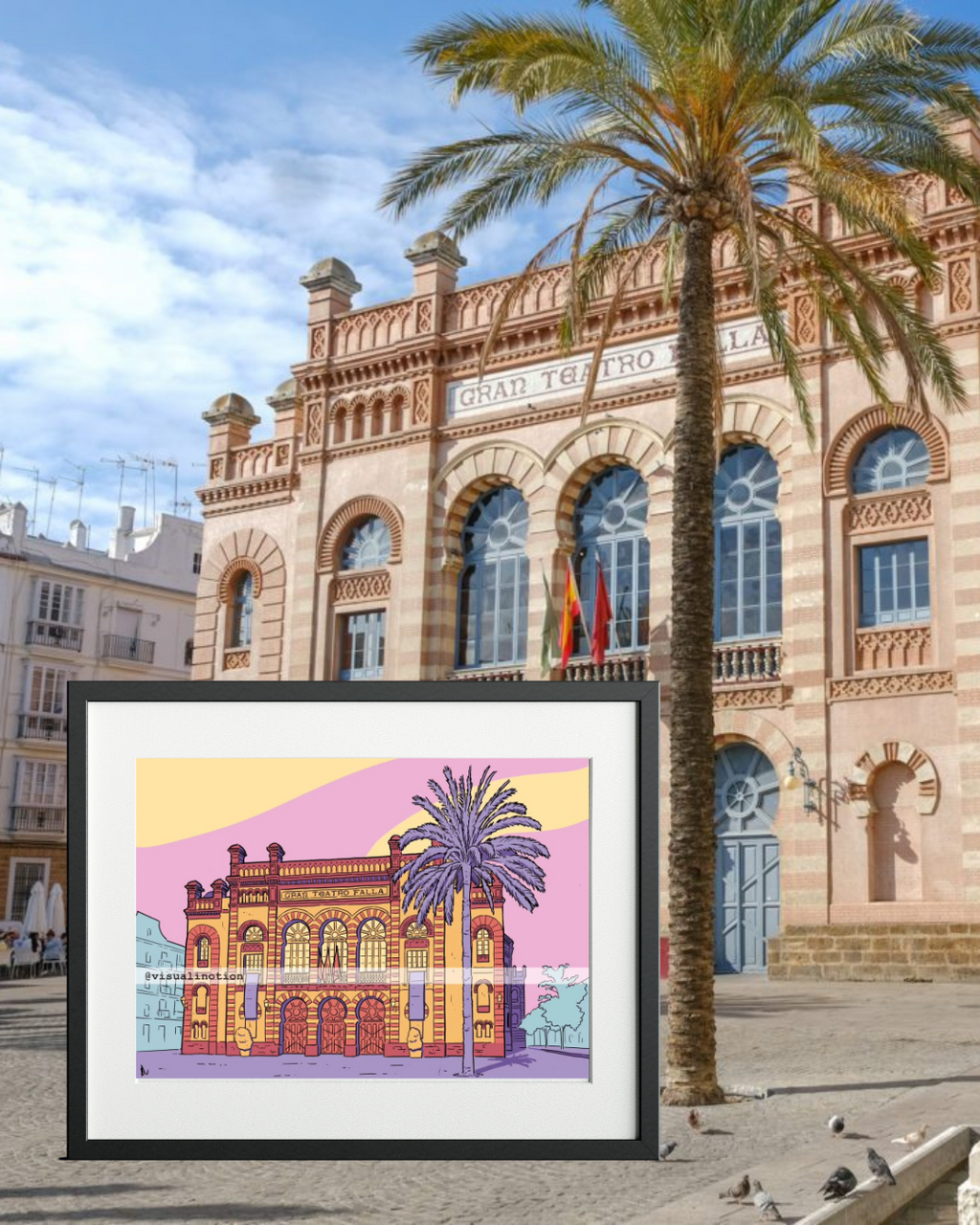 Lámina Teatro Falla Cádiz