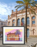 Lámina Teatro Falla Cádiz
