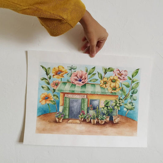 Lámina Floristería