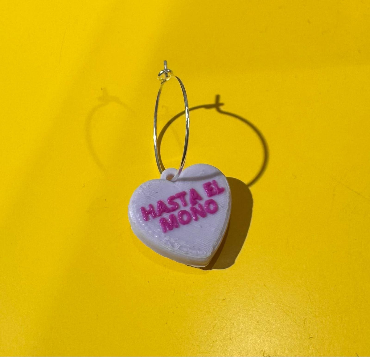 Pendiente Hasta El Moño Corazón
