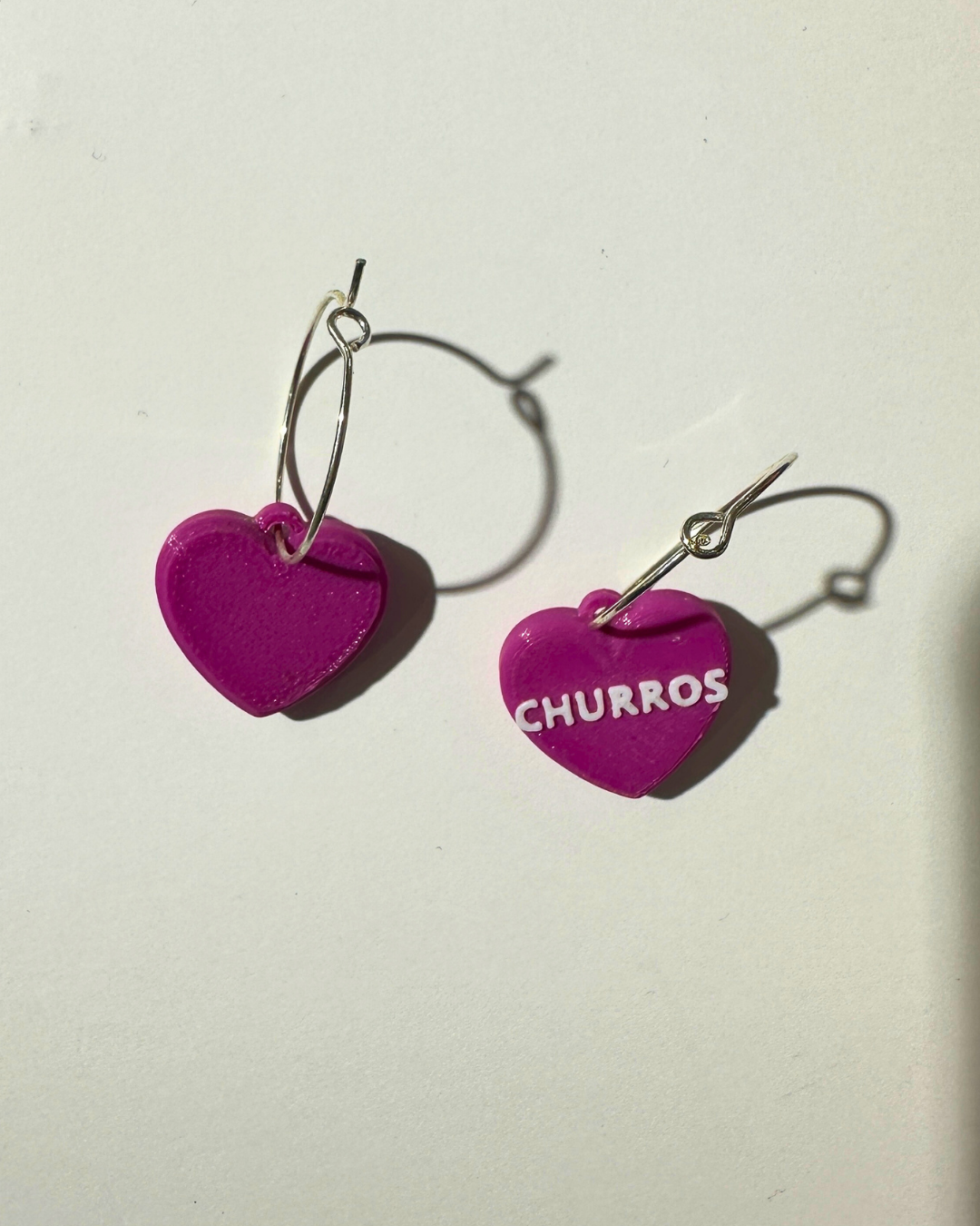 Pendiente Churros Corazón