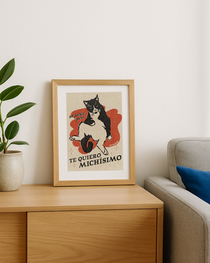 Lámina No parece pero Te quiero MICHÍSIMO