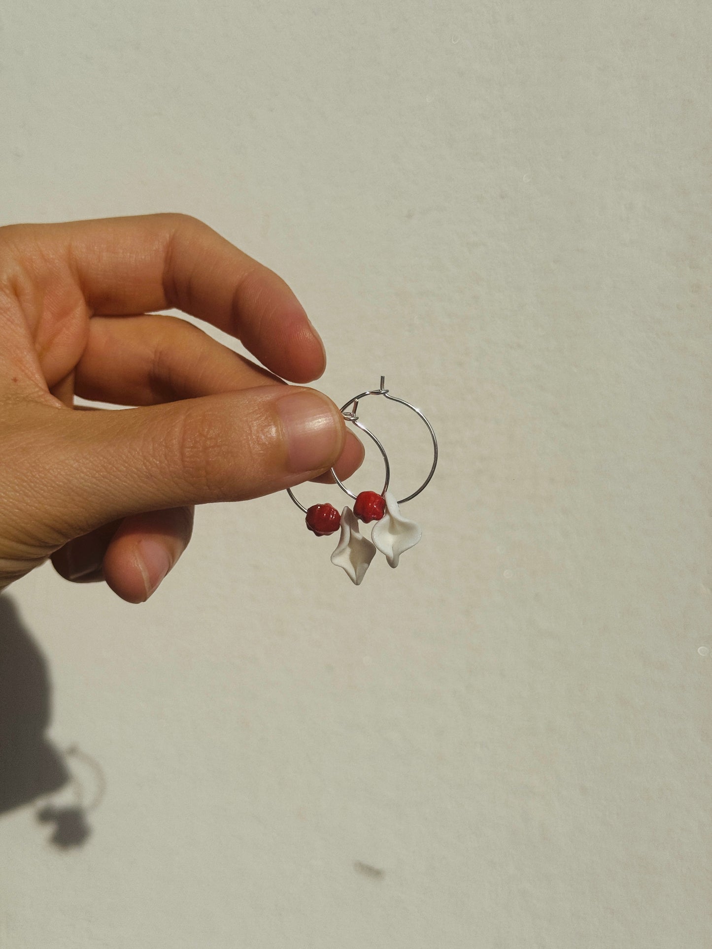 Pendientes coño cerámica y bolitas