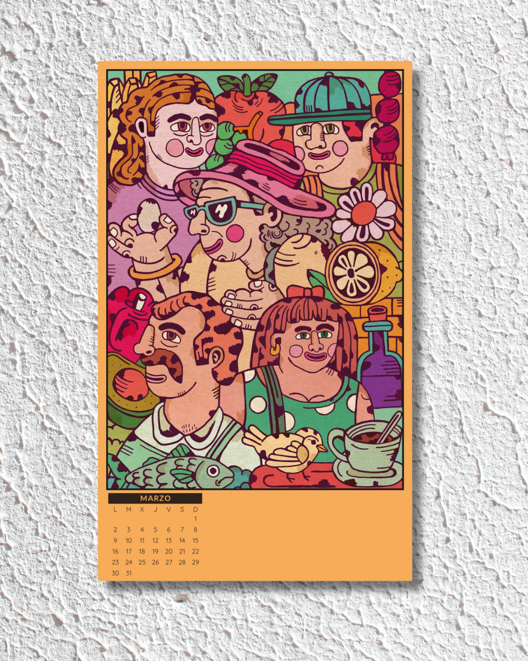 Calendario Almanaque Percales 2026