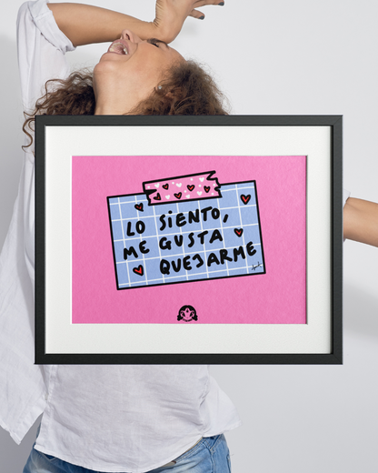 Art Print Sorry I like to complain - Sorry not sorry