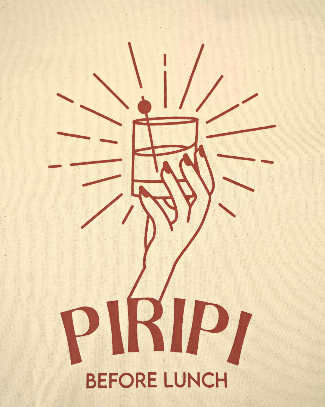 Camiseta Piripi before lunch