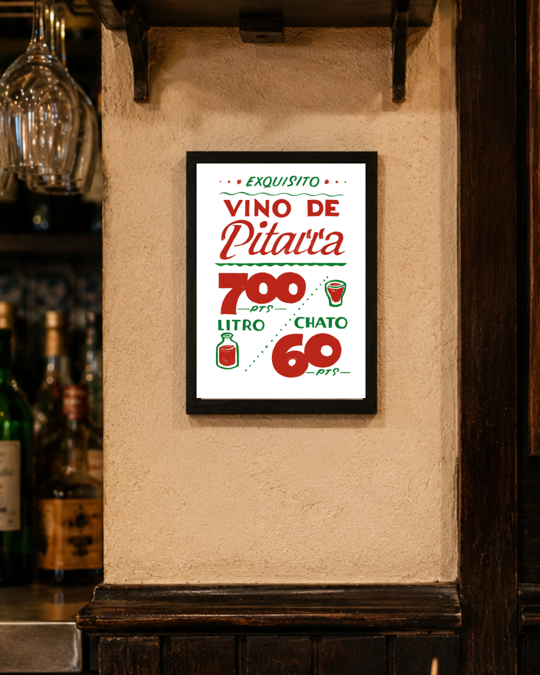 Lámina Exquisito vino de pitarra