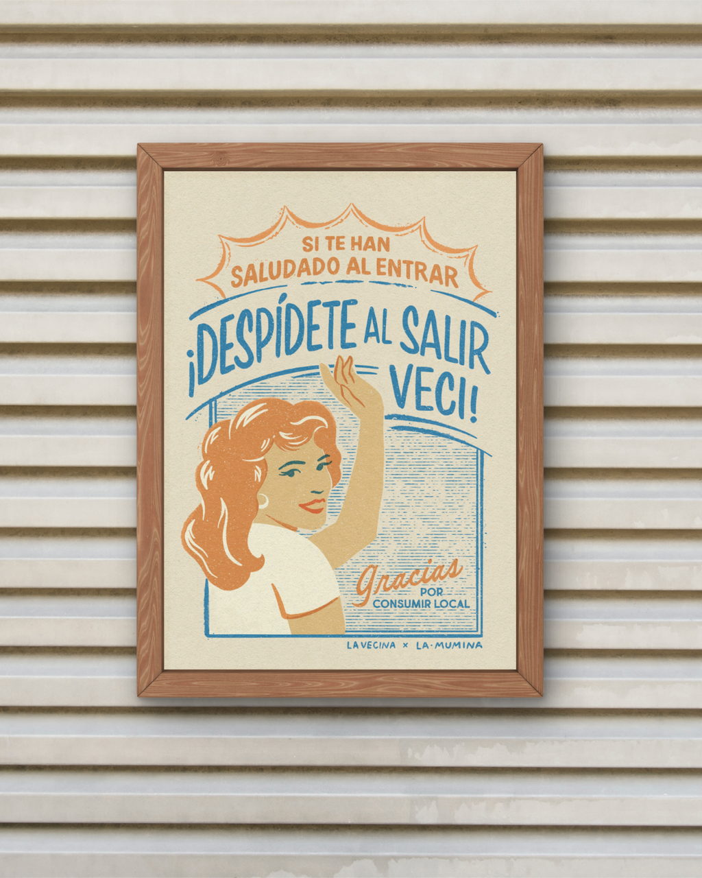 Lámina Si te han saludado al entrar