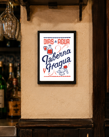 Lámina Días de agua Taberna Fragua