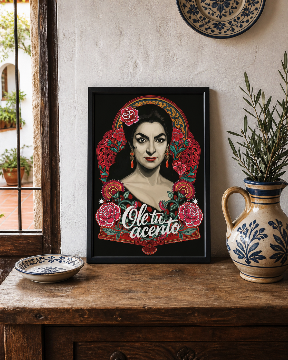 Lámina Lola Flores ole tu acento