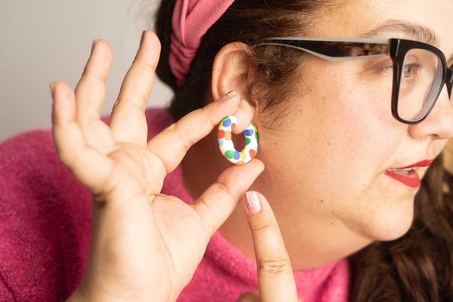 Carnival paper earrings WITH embossing - Chavala x La Vecina