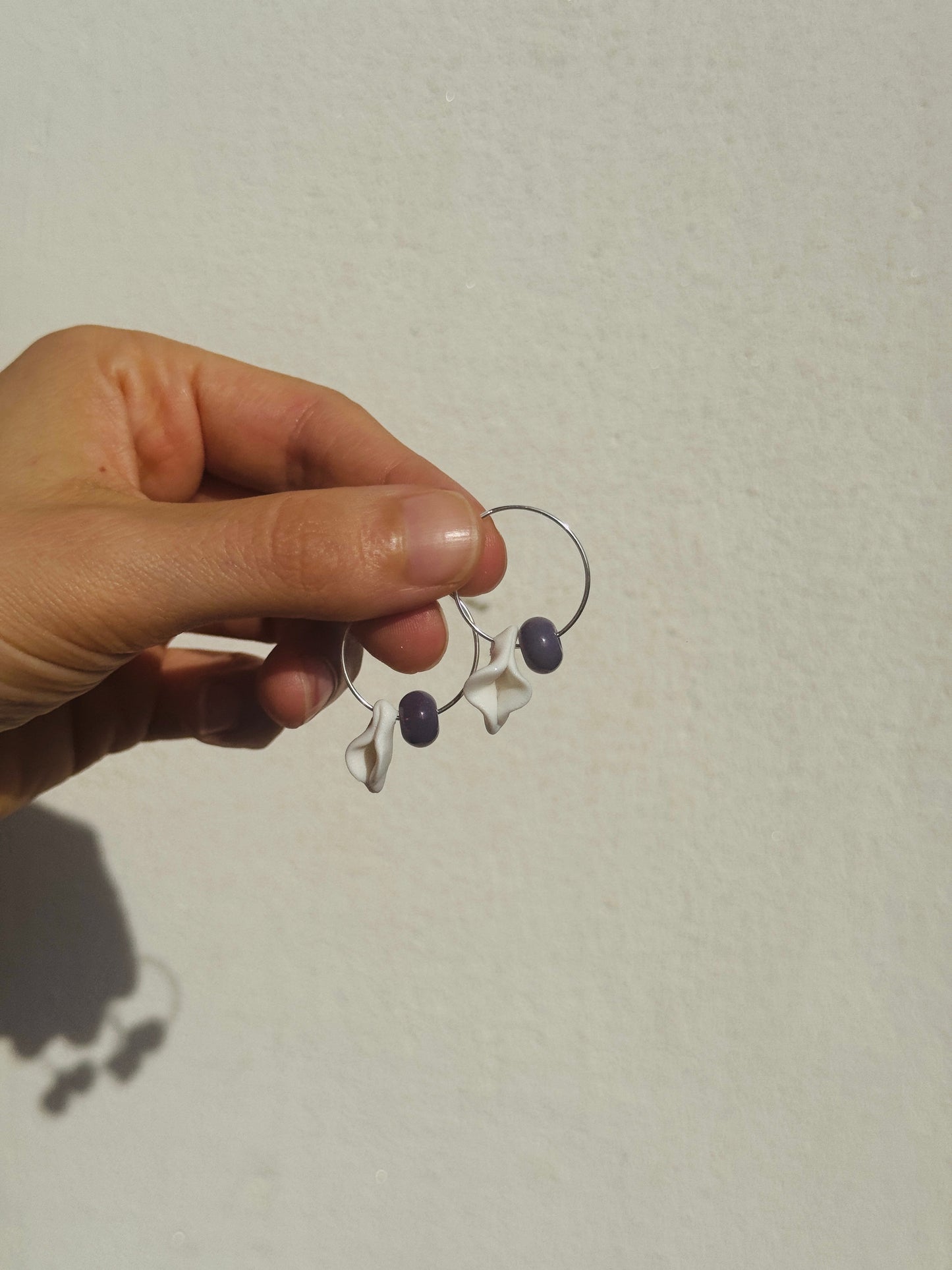 Pendientes coño cerámica y bolitas