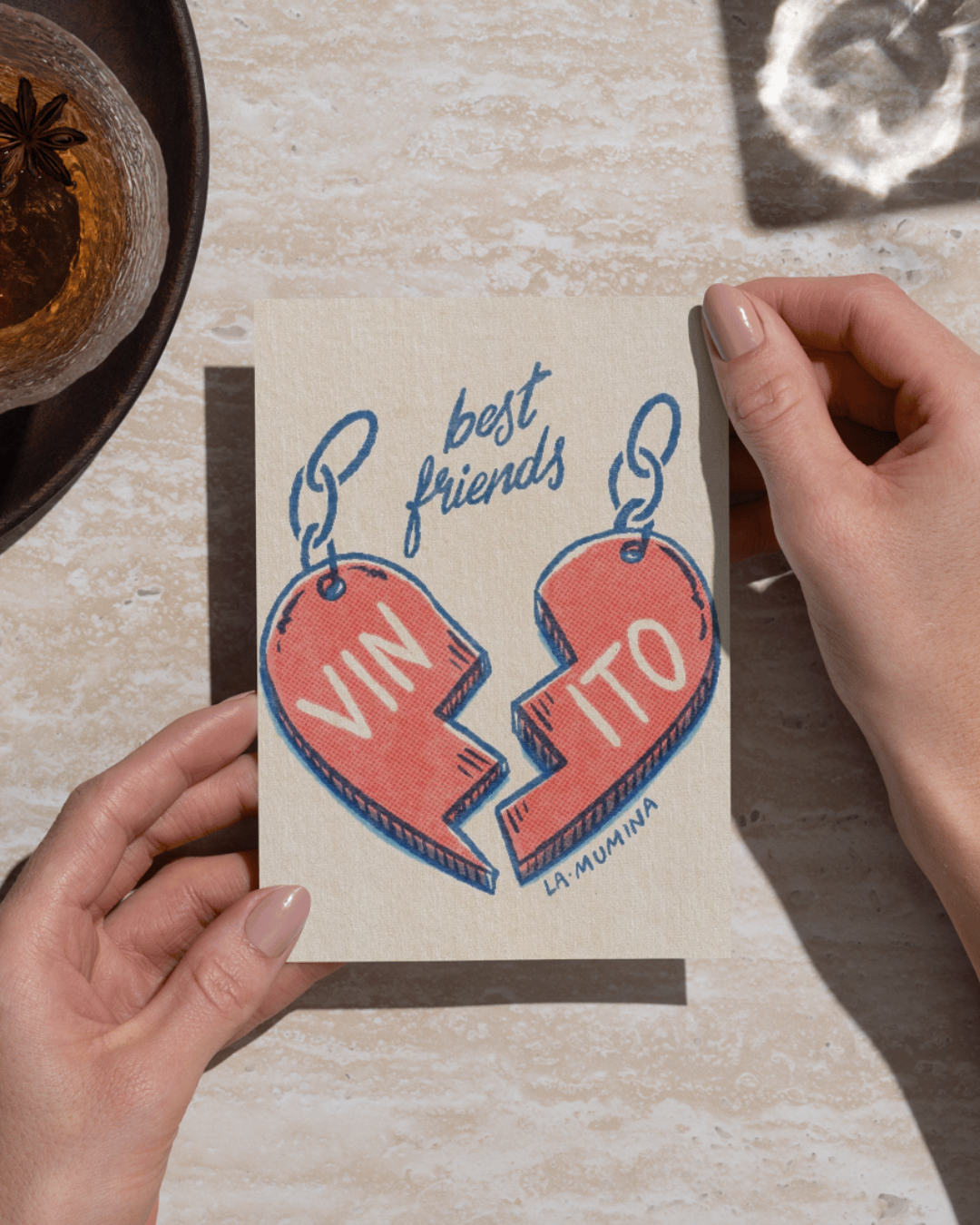 Lámina Vinito - Best friends
