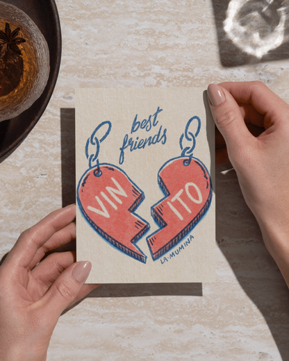 Lámina Vinito - Best friends