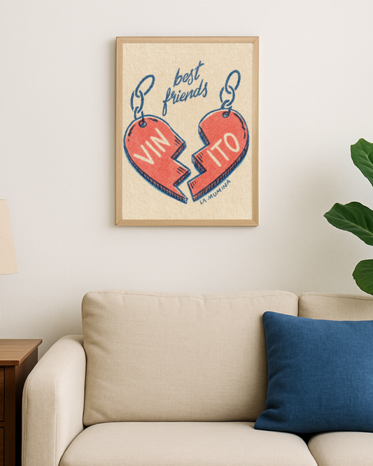 Lámina Vinito - Best friends