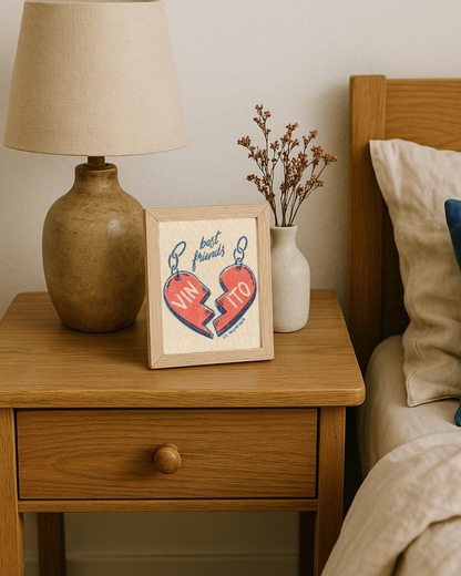 Lámina Vinito - Best friends