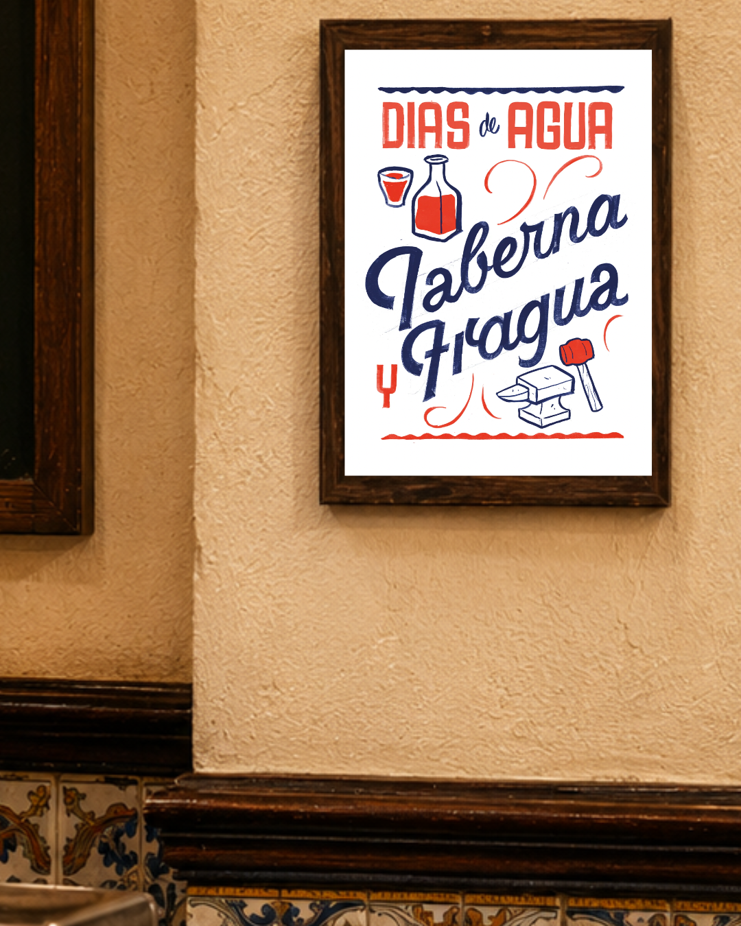 Lámina Días de agua Taberna Fragua