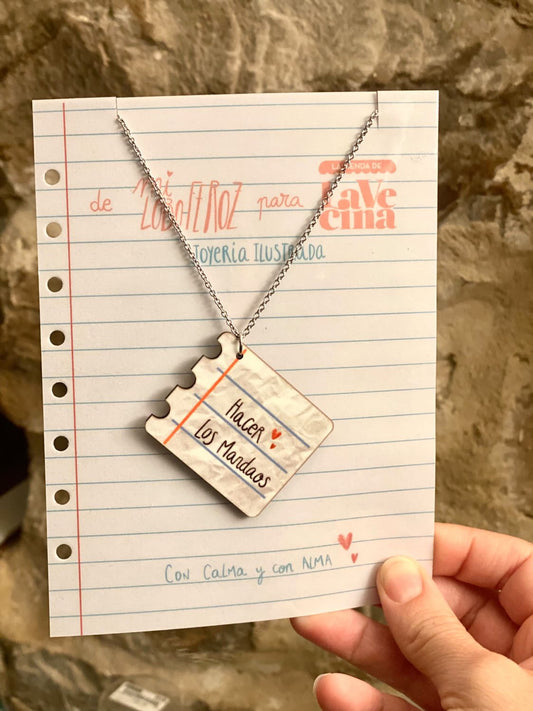 Collar  "Hacer los mandaos" notas