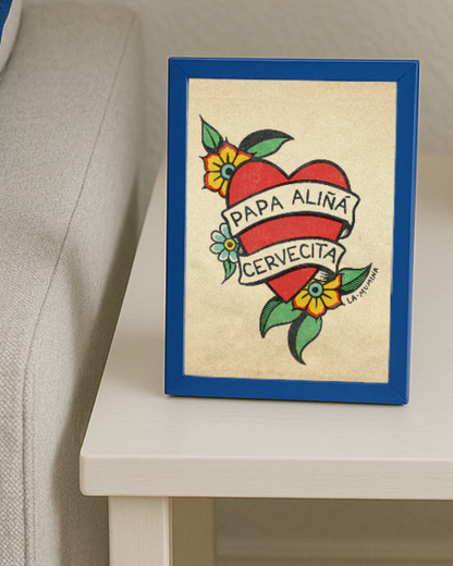 Lámina Papa aliñá y cervecita