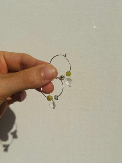 Pendientes coño cerámica y bolitas