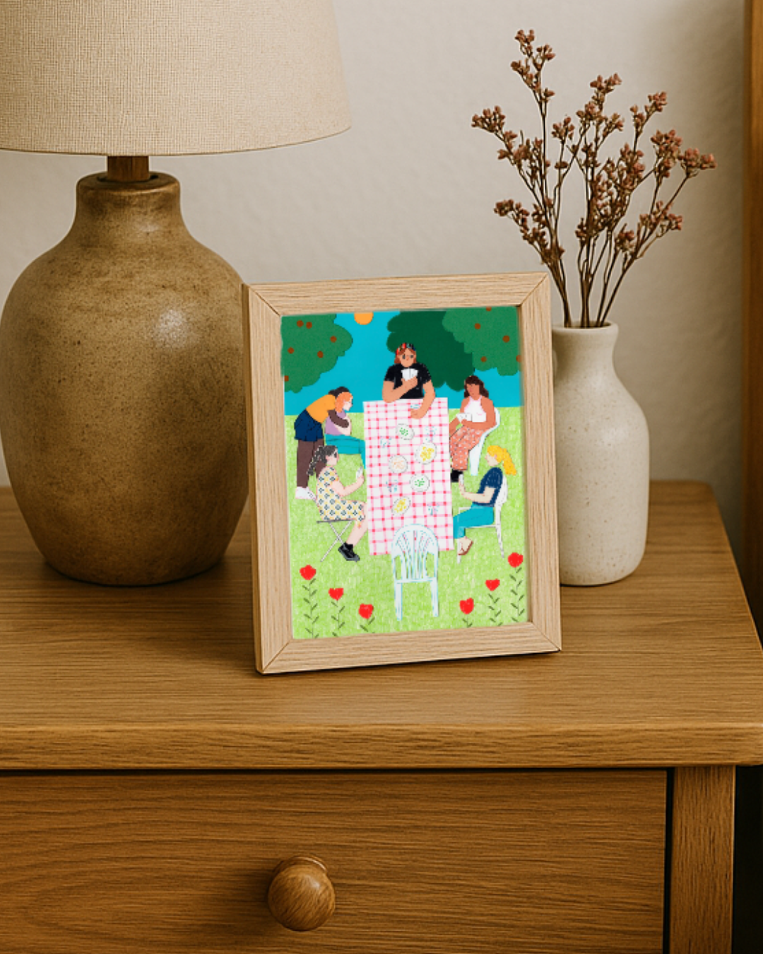 Lámina Picnic amigas