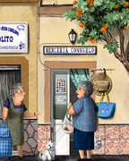 Lámina Tiendas de barrio: Manolito, Pepi, Consuelo