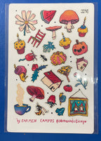 Pegatinas Estaciones Otoño Setas
