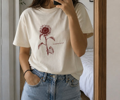 Camiseta Girasol Botánico