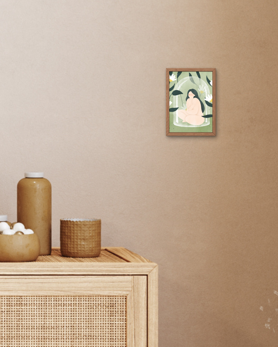 Girl Hugging Postcard