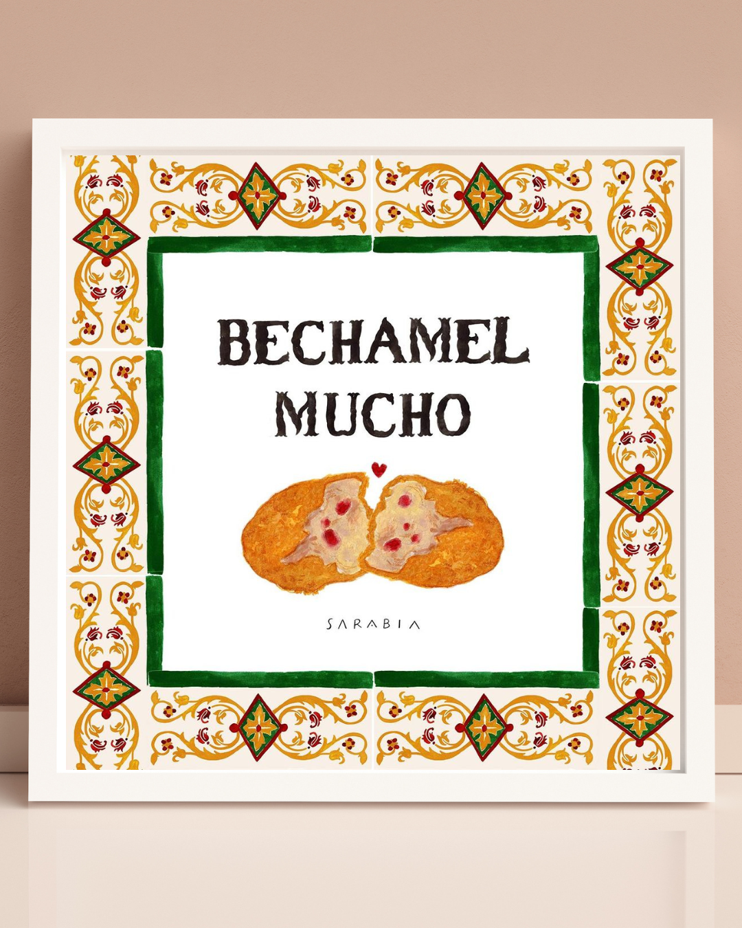 Lámina Bechamel mucho con croquetas