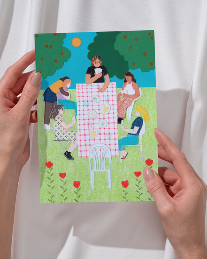 Lámina Picnic amigas