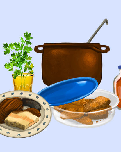 Lámina Si yo con un cachito pan ya estoy comía - Abuelas