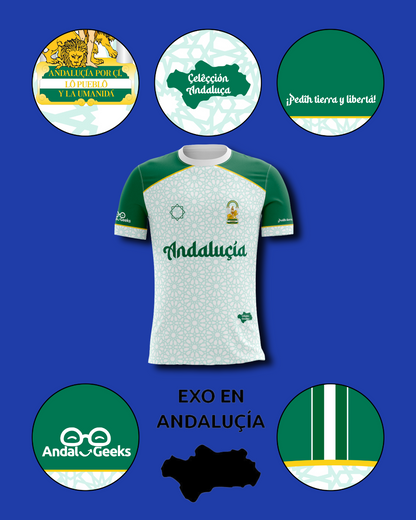 Camiseta Blanca - Selección Andaluza x AndaluGeeks