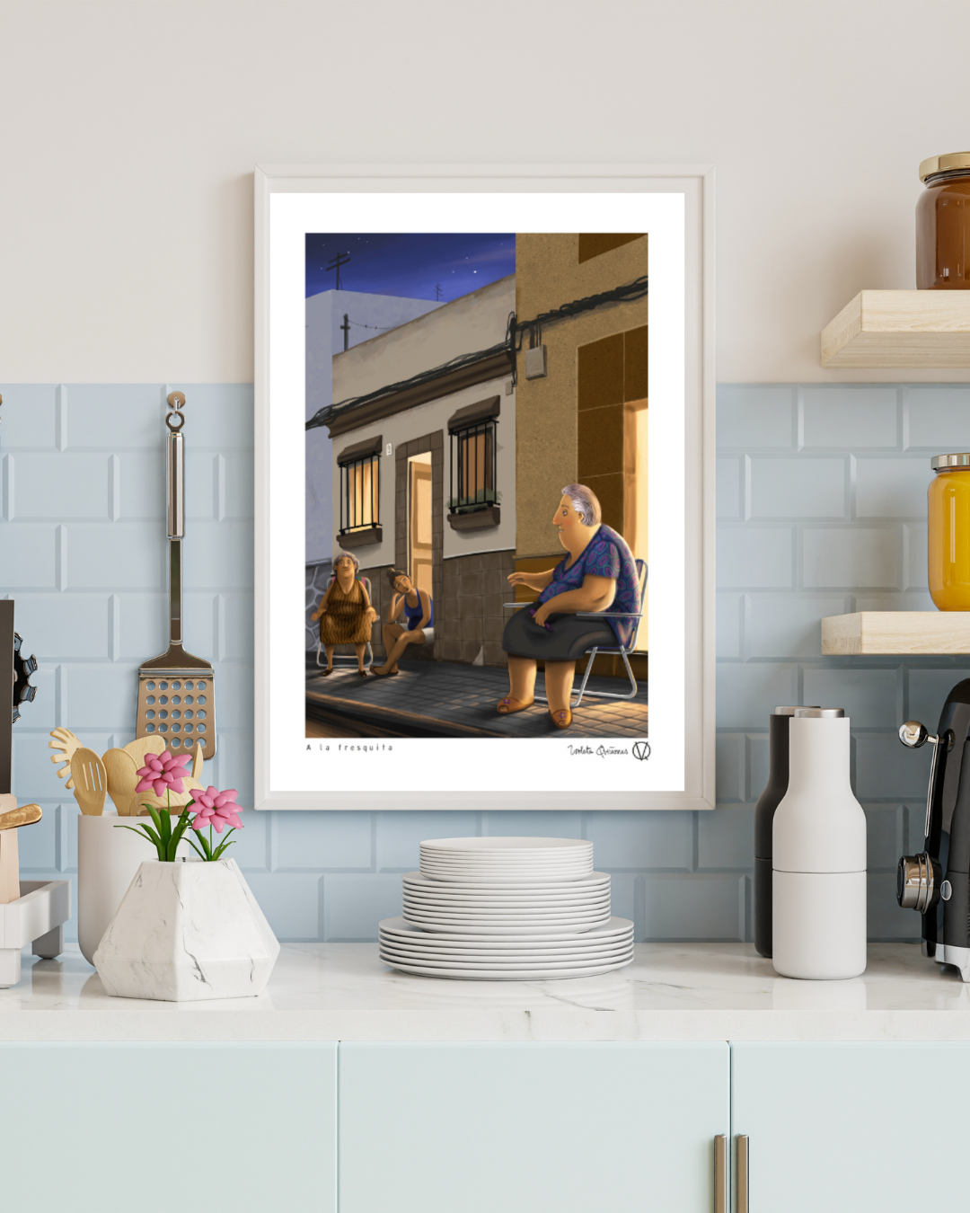 Lámina Abuelas a la fresquita