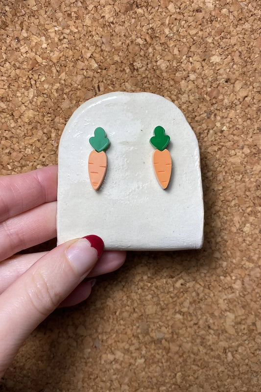 Pendientes de zanahoria (botón)