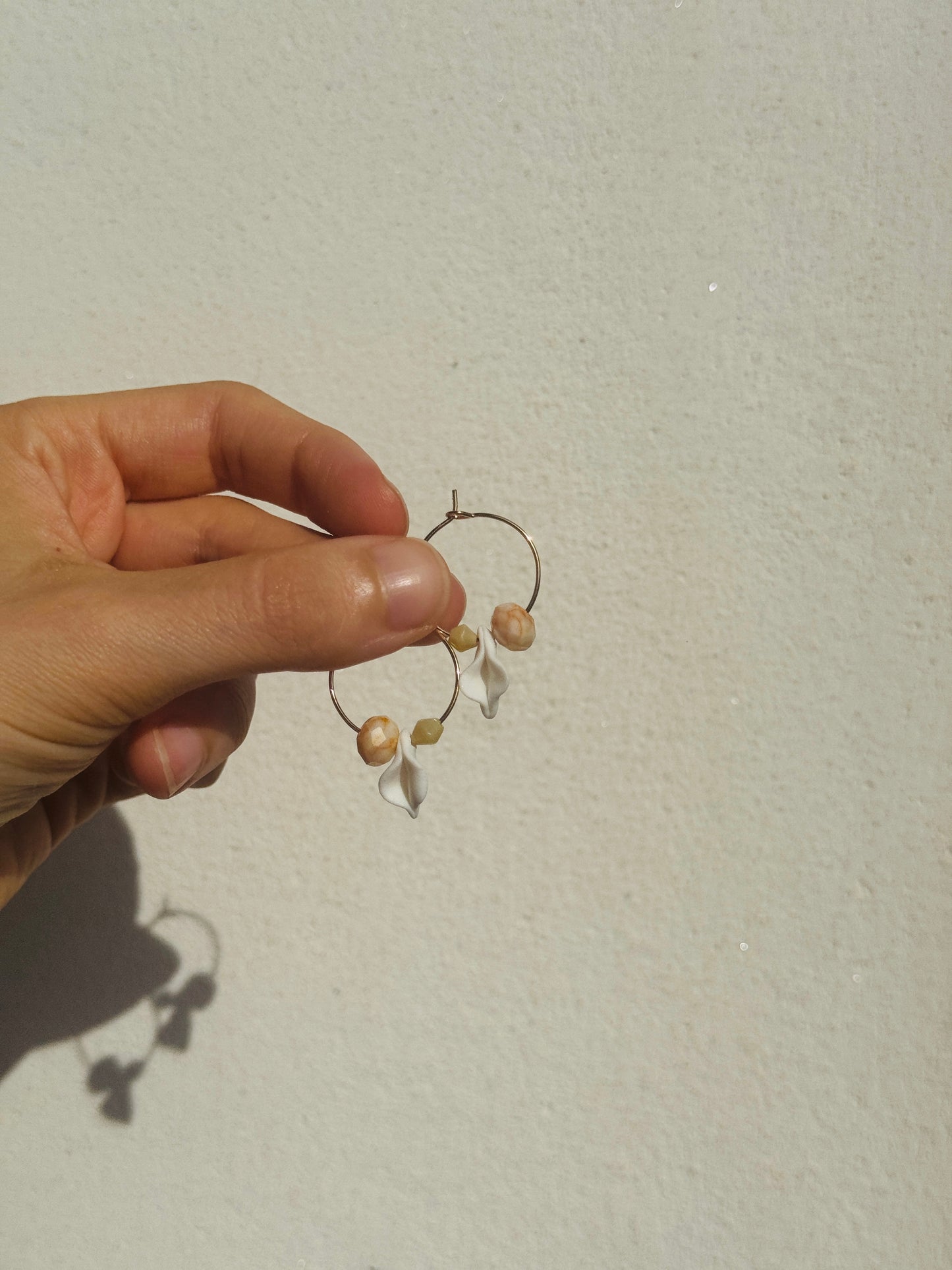 Pendientes coño cerámica y bolitas