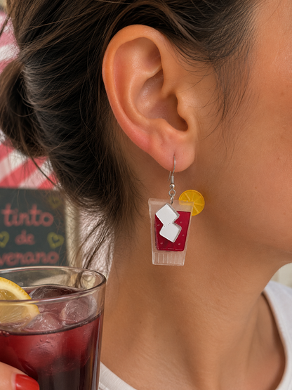 Pendientes Tinto de verano