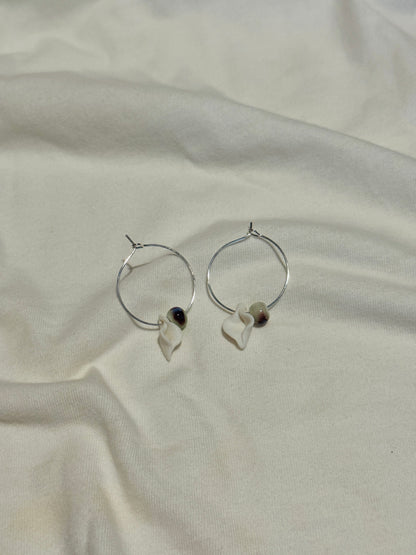 Pendientes coño cerámica y bolitas