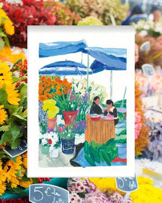 Lámina Mercado de las Flores