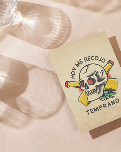 Lámina Hoy me recojo temprano