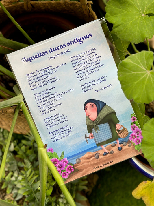 Lámina Abuela - Aquellos duros antiguos