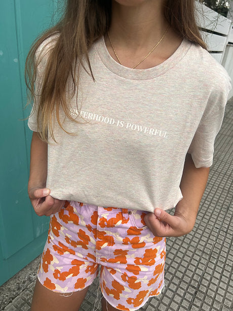 Camiseta Sisterhood - Arcoíris jaspeado