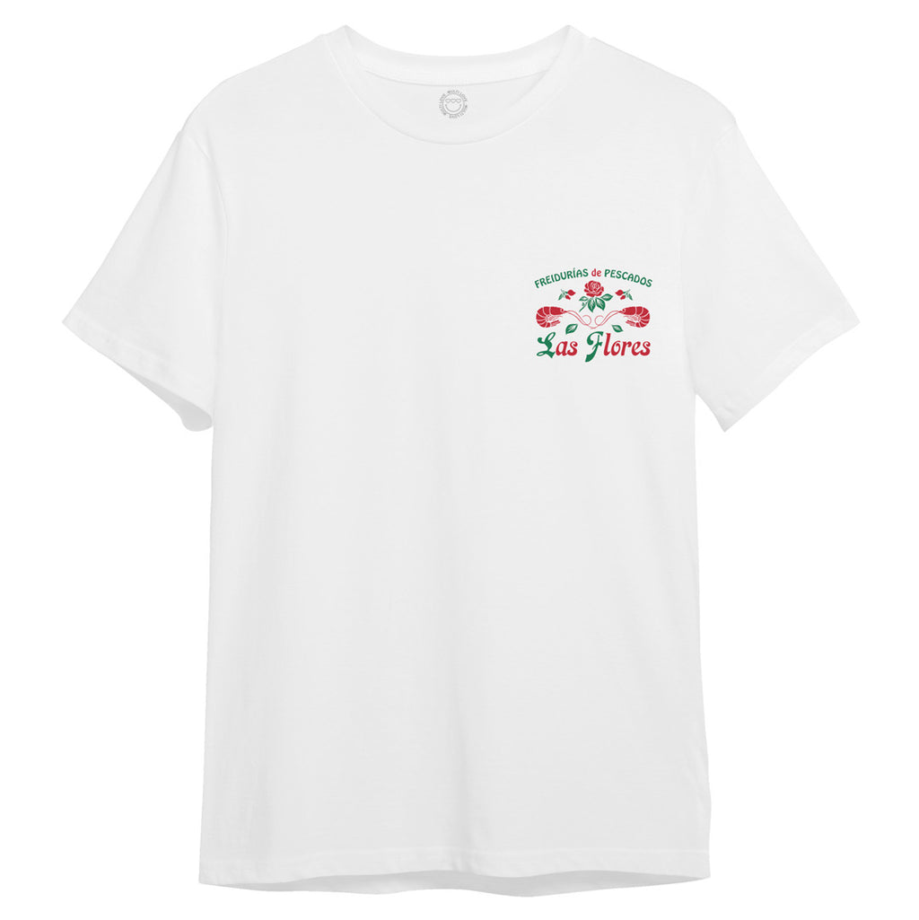 Camiseta Freiduría Las Flores Cádiz - Blanca