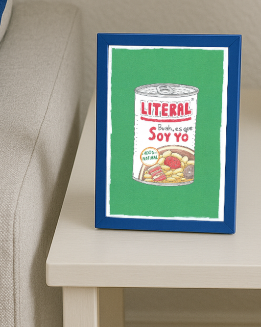 Lámina Literal. Buah, es que soy yo