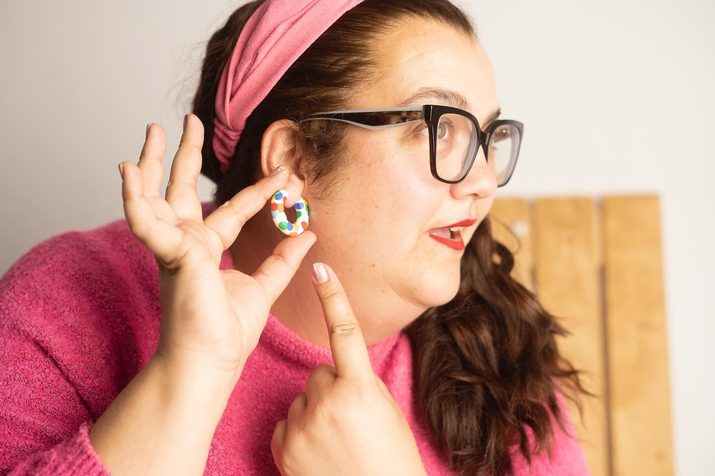 Carnival paper earrings WITH embossing - Chavala x La Vecina